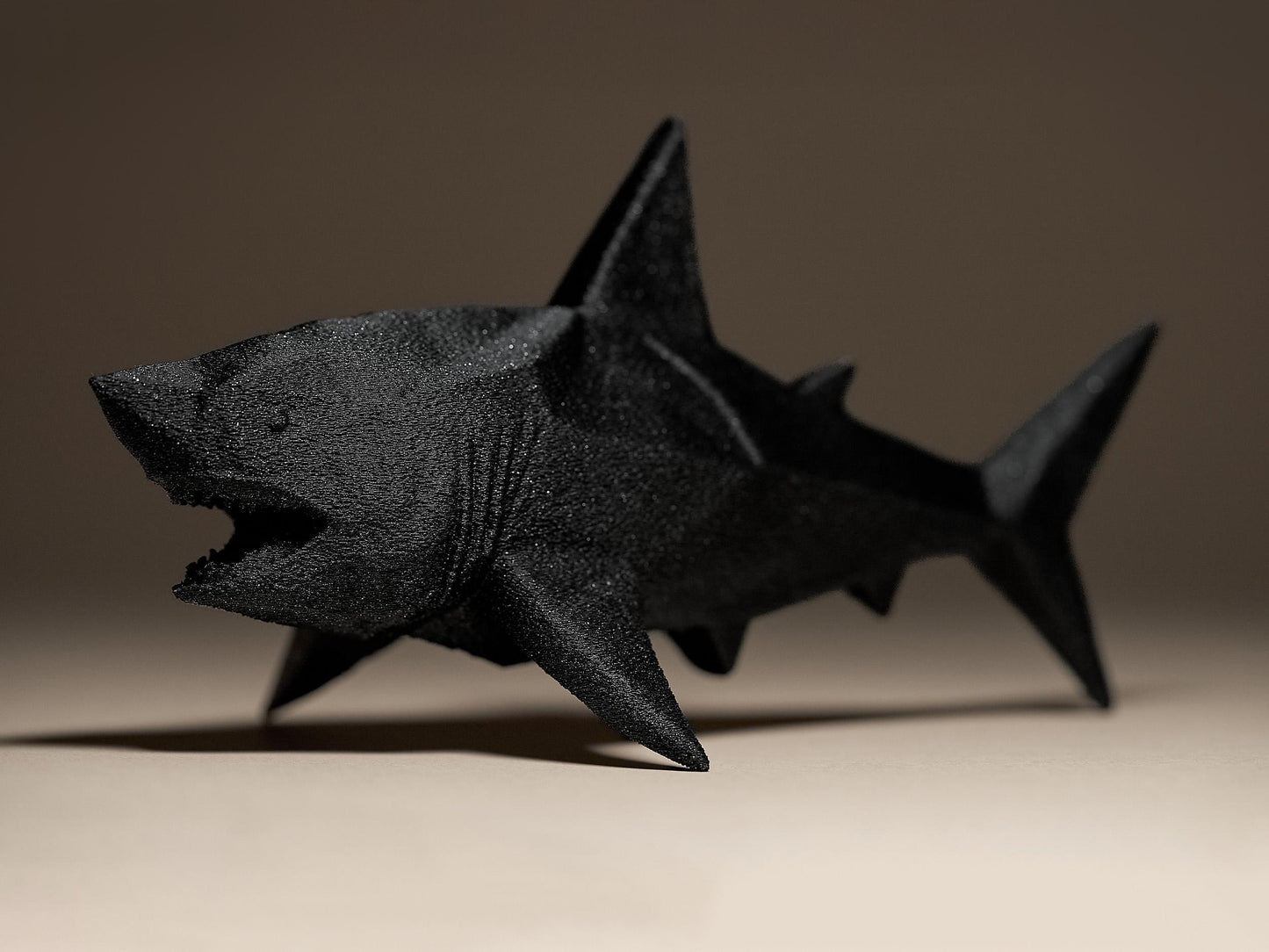Geometric SHARK 3D Printed Sculpture, Statue, Figure, Figurine Home Decoration