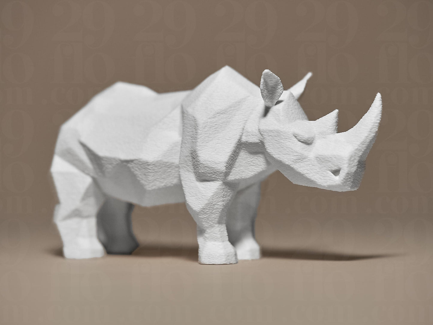 Geometric Rhino 3D Printed Sculpture, Statue, Figure, Figurine Home Decoration