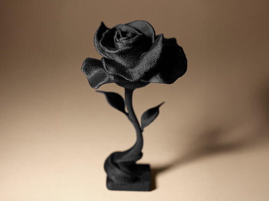 Rose Flower 3D Printed Sculpture, Statue, Figure, Figurine Home Decoration