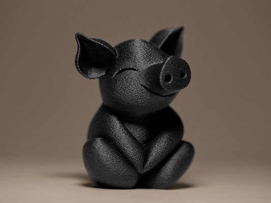 3D Printed Piglet Sculpture: Eco-Friendly Home Decor