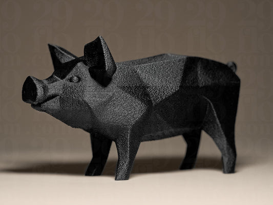 Geometric PIG 3D Printed Sculpture, Statue, Figure, Figurine Home Decoration