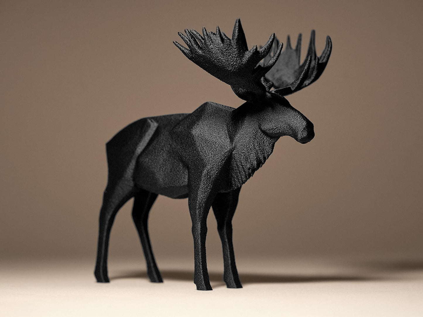 Geometric MOOSE 3D Printed Sculpture, Statue, Figure, Figurine Home Decoration