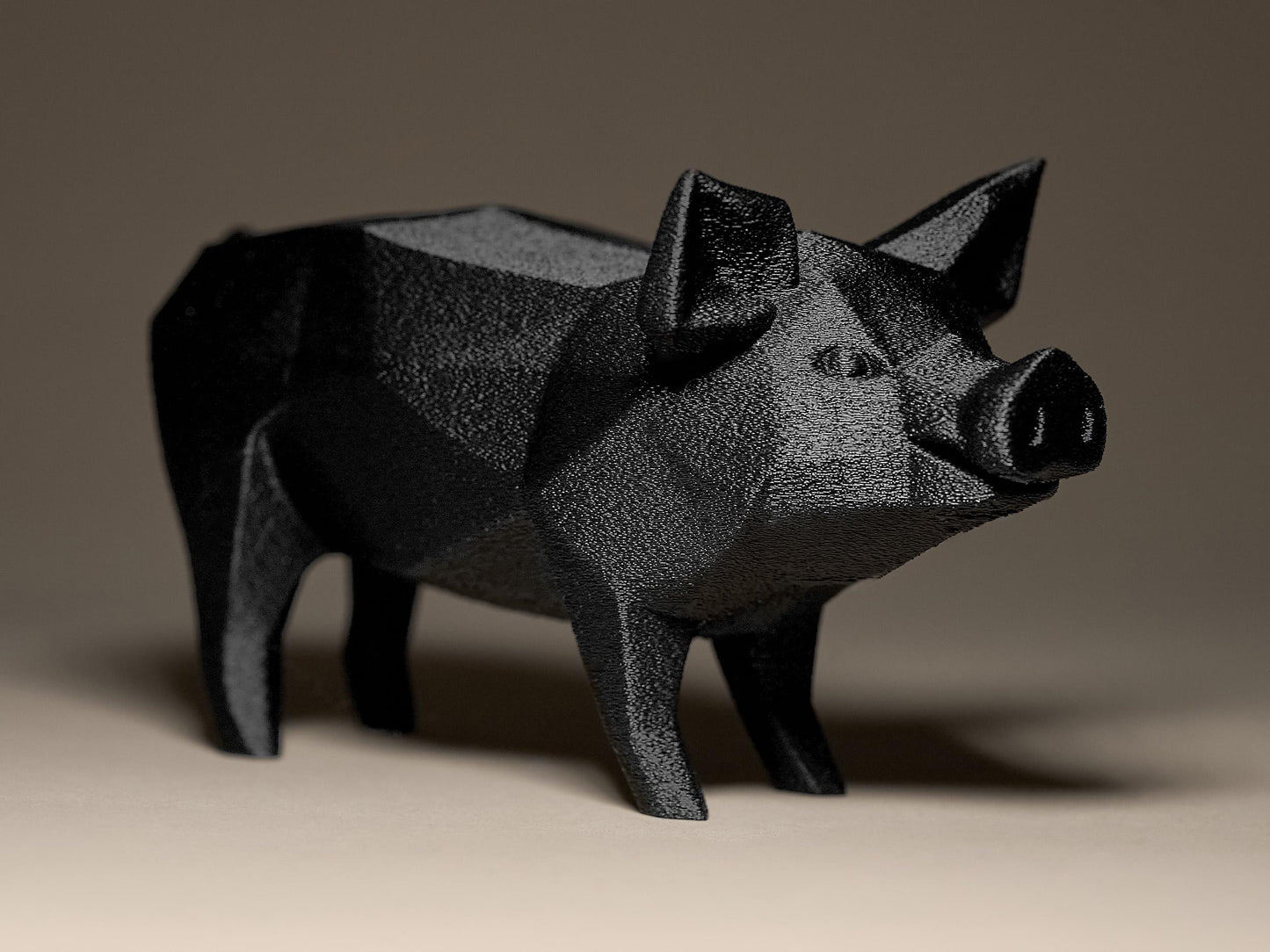 Geometric PIG 3D Printed Sculpture, Statue, Figure, Figurine Home Decoration