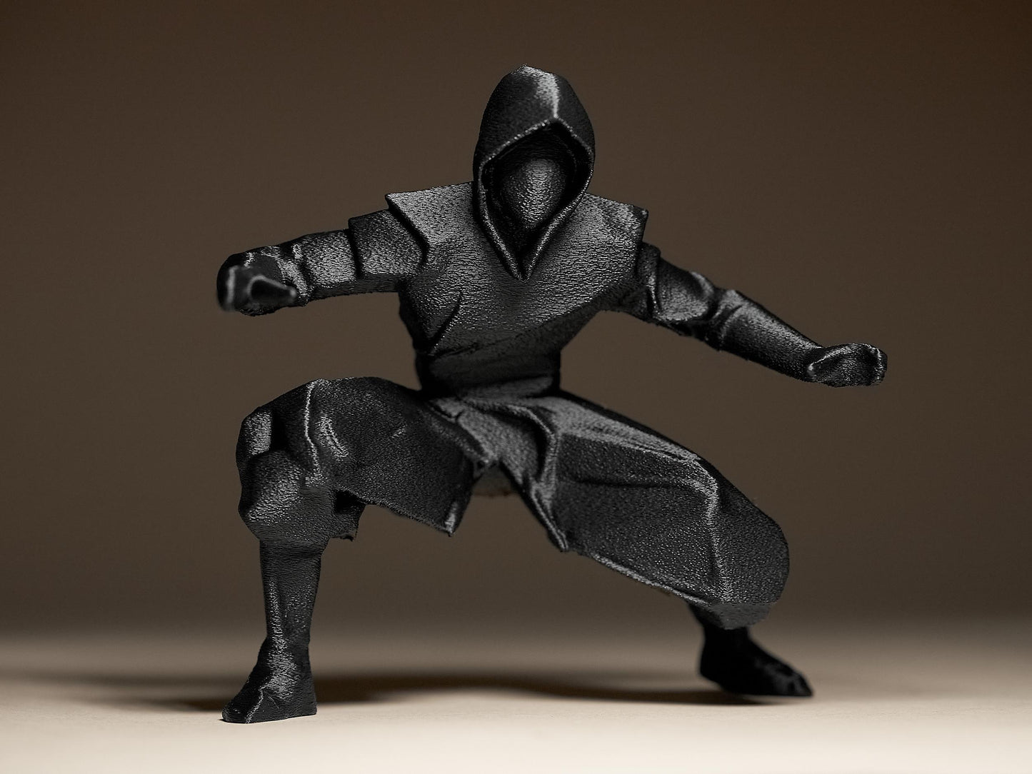 Geometric Shadow Ninja Warrior 3D Printed Sculpture, Statue, Figure, Figurine Home Decoration