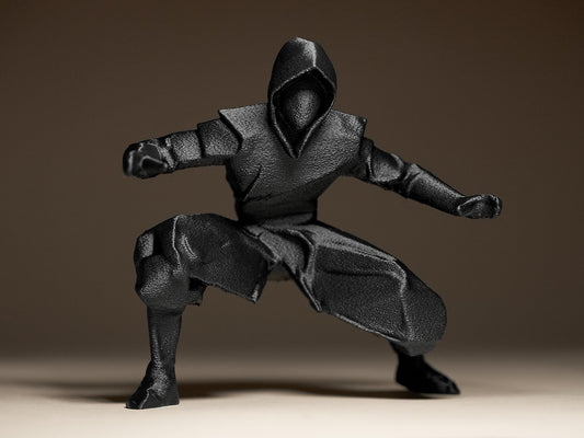 Geometric Shadow Ninja Warrior 3D Printed Sculpture, Statue, Figure, Figurine Home Decoration