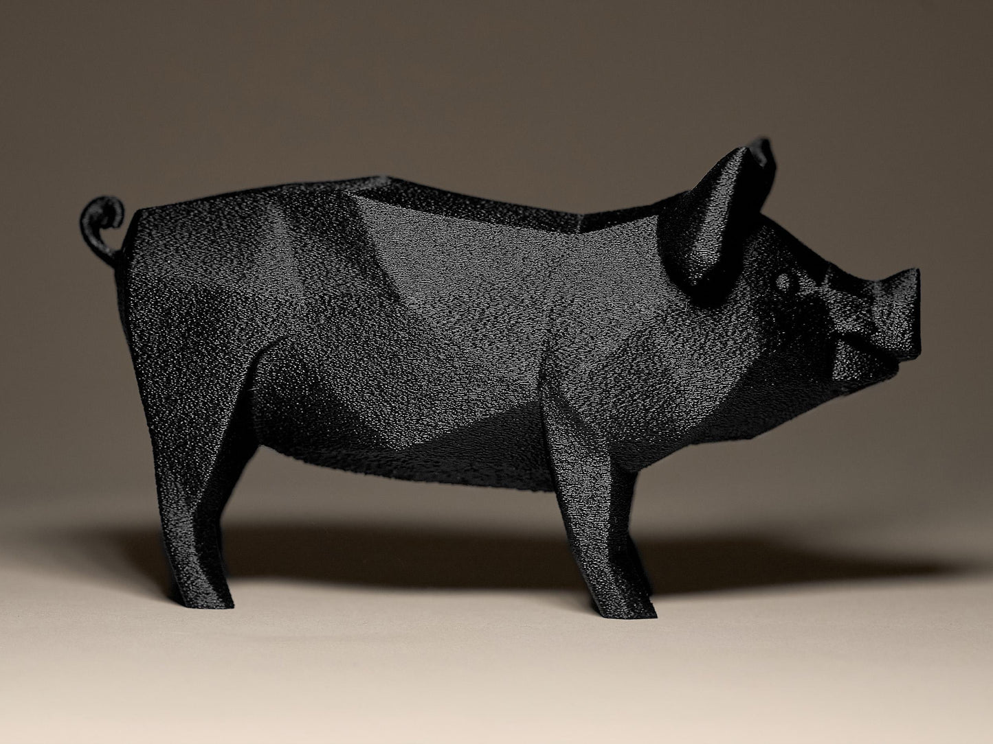 Geometric PIG 3D Printed Sculpture, Statue, Figure, Figurine Home Decoration