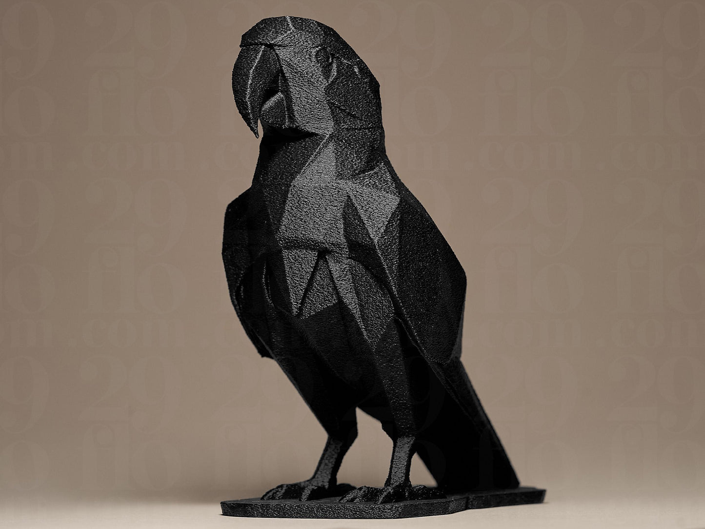 Geometric PARROT 3D Printed Sculpture, Statue, Figure, Figurine Home Decoration
