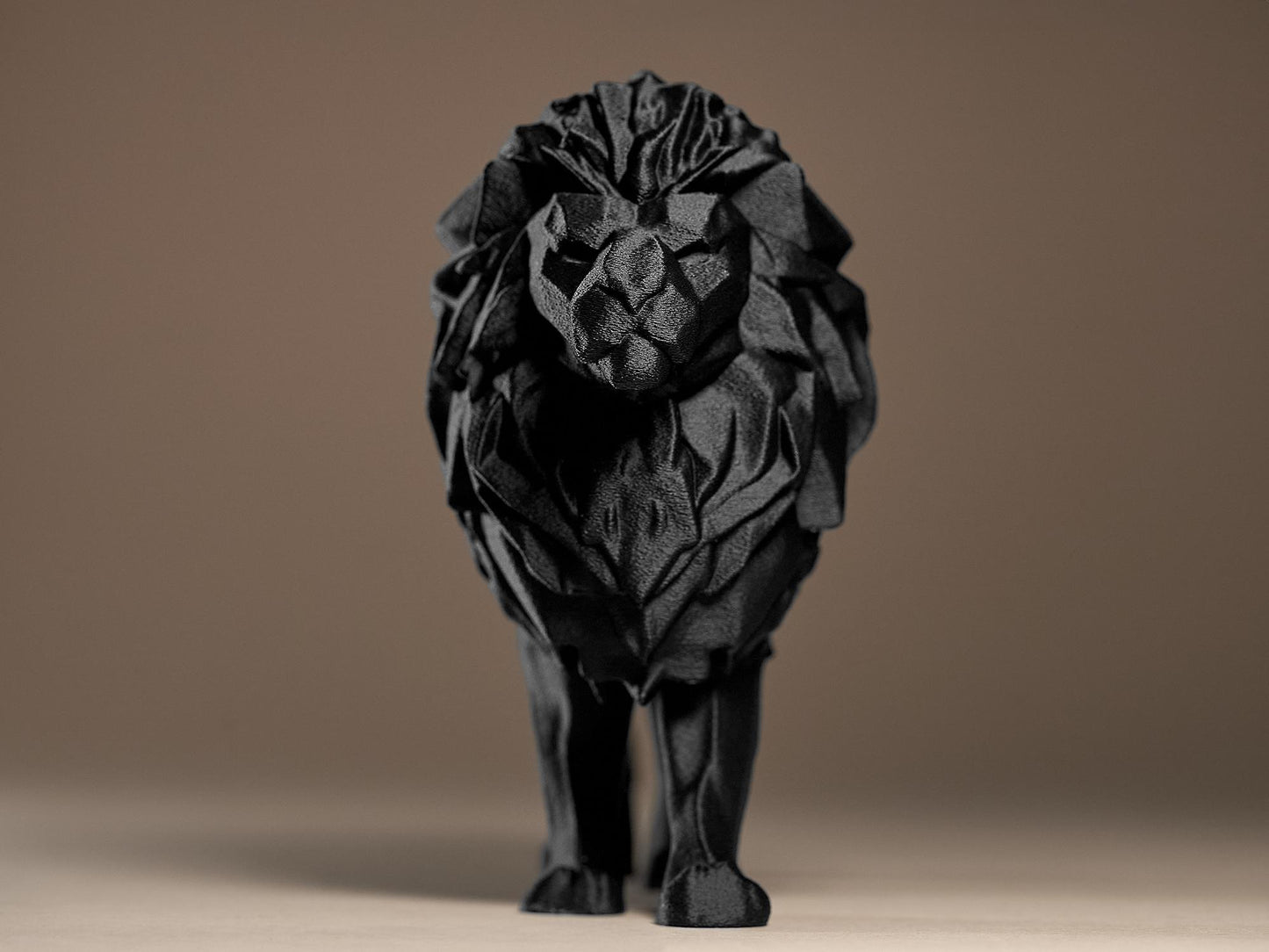 Geometric LION 3D Printed Sculpture, Statue, Figure, Figurine Home Decoration