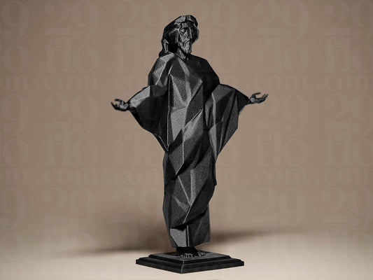 Geometric Jesus 3D Printed Sculpture, Statue, Figure, Figurine Home Decoration