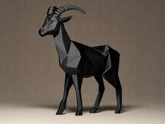 Geometric Goat Decorative 3D Printed Sculpture, Statue, Figure, Figurine Home Decoration