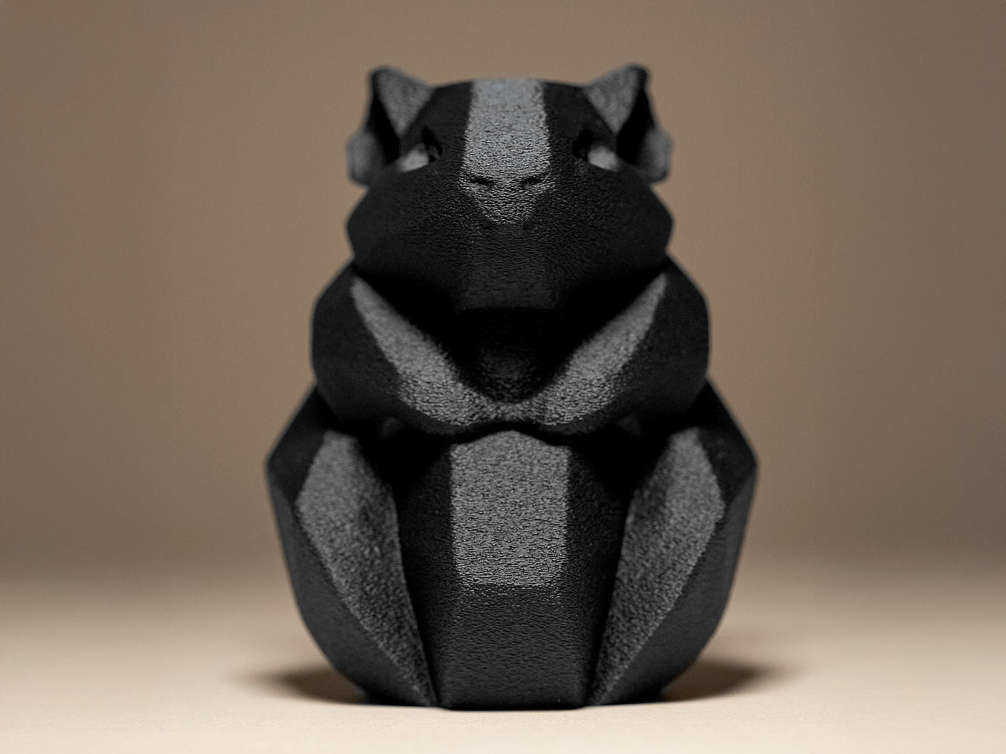 Geometric Hamster Decorative 3D Printed Sculpture, Statue, Figure, Figurine Home Decoration
