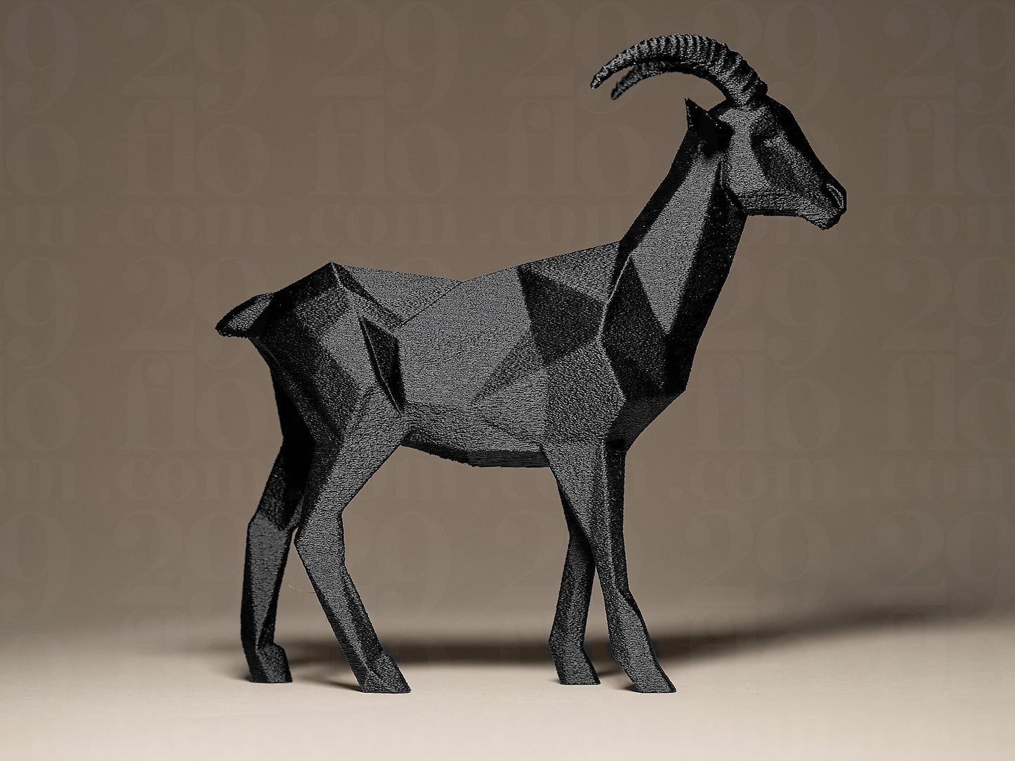 Geometric Goat Decorative 3D Printed Sculpture, Statue, Figure, Figurine Home Decoration