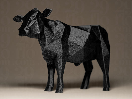 Geometric Cow Decorative 3D Printed Sculpture, Statue, Figure, Figurine Home Decoration