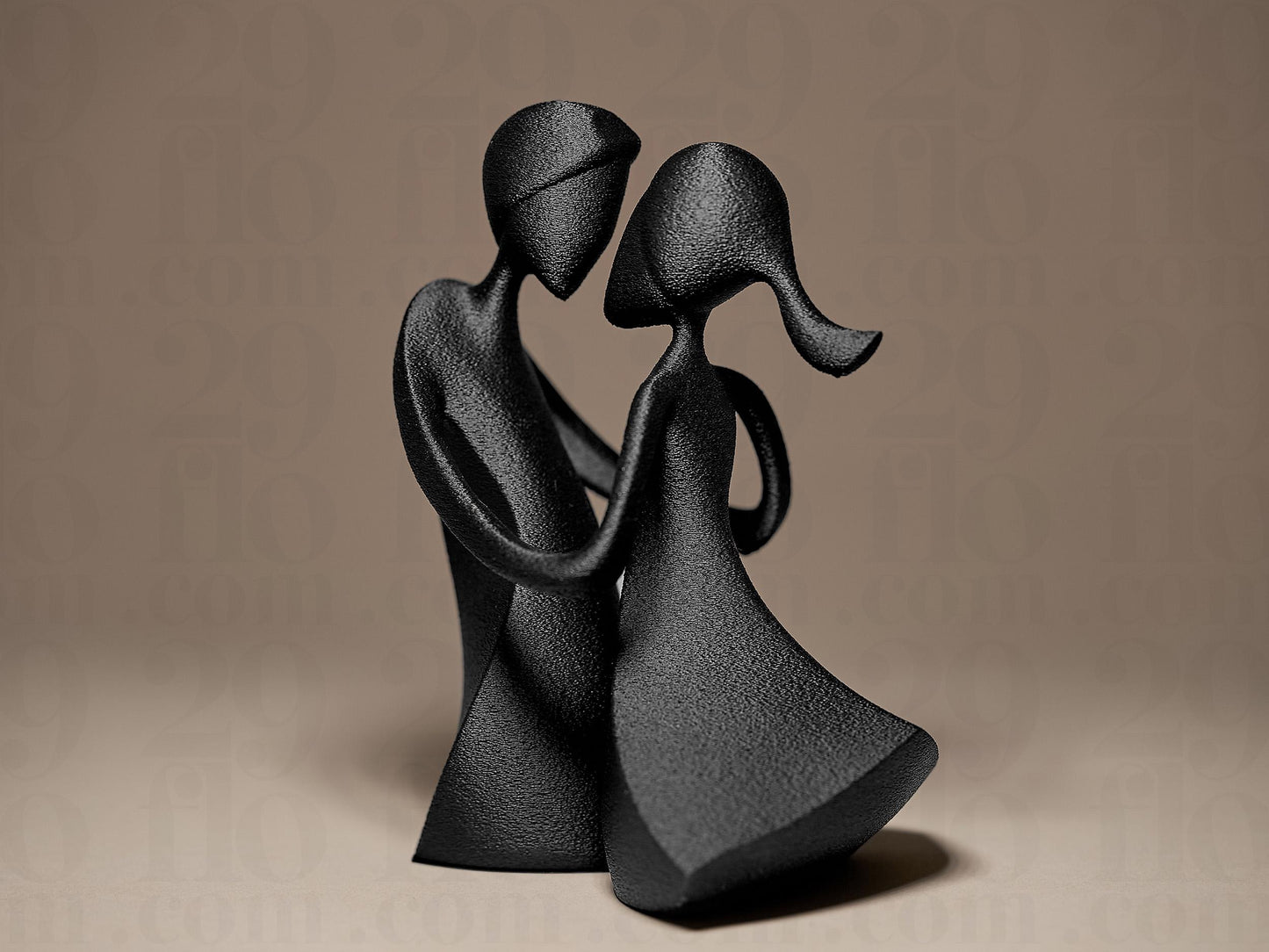 Abstract Couple Decorative 3D Printed Sculpture, Statue, Figure, Figurine Home Decoration