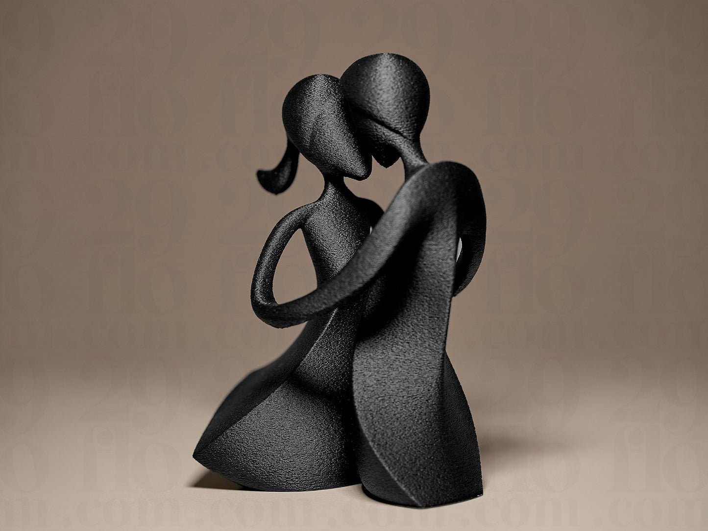 Abstract Couple Decorative 3D Printed Sculpture, Statue, Figure, Figurine Home Decoration