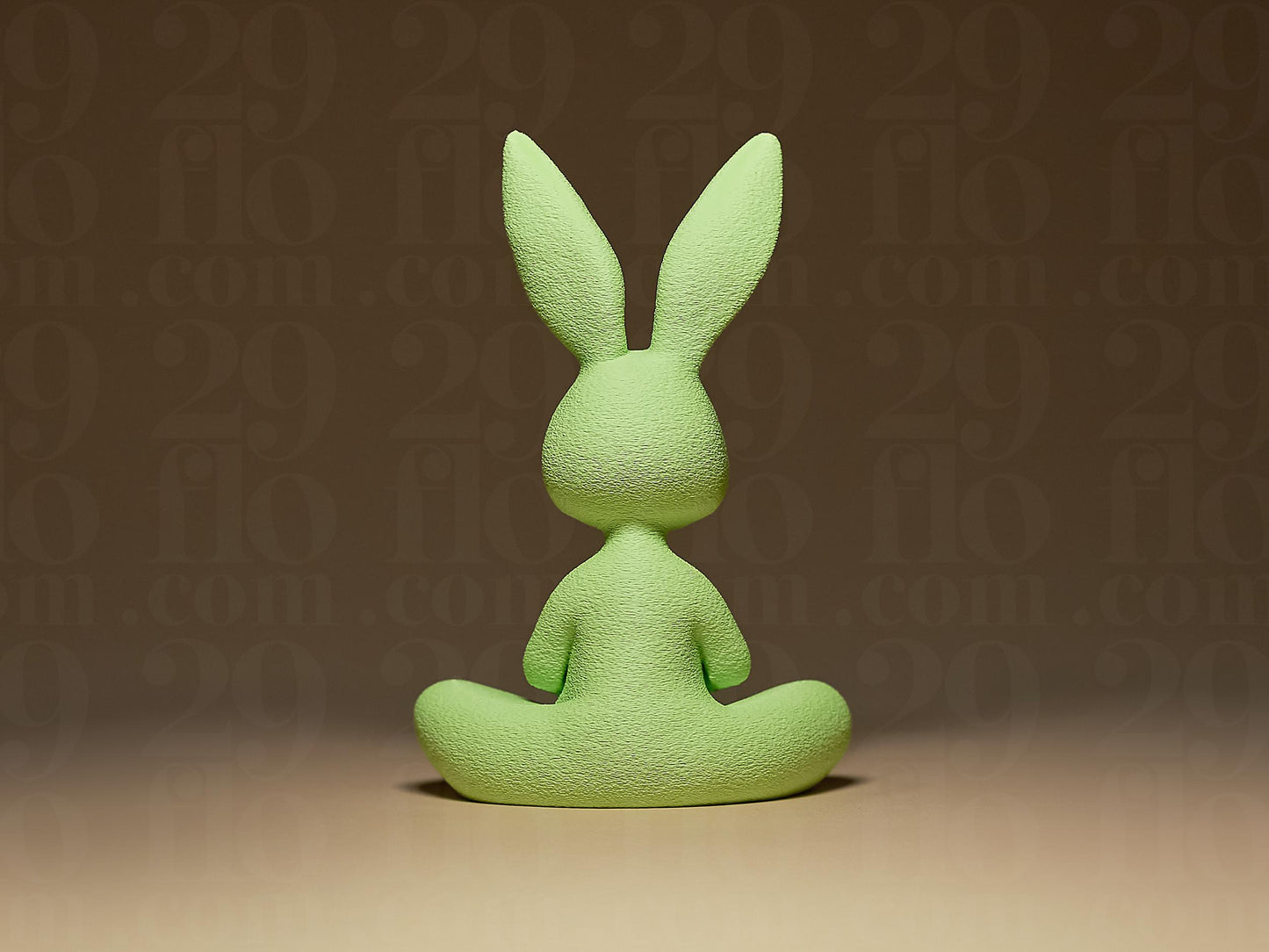 Meditating Bunny ZEN Yoga Decorative 3D Printed Sculpture, Statue, Figure, Figurine Home Decoration