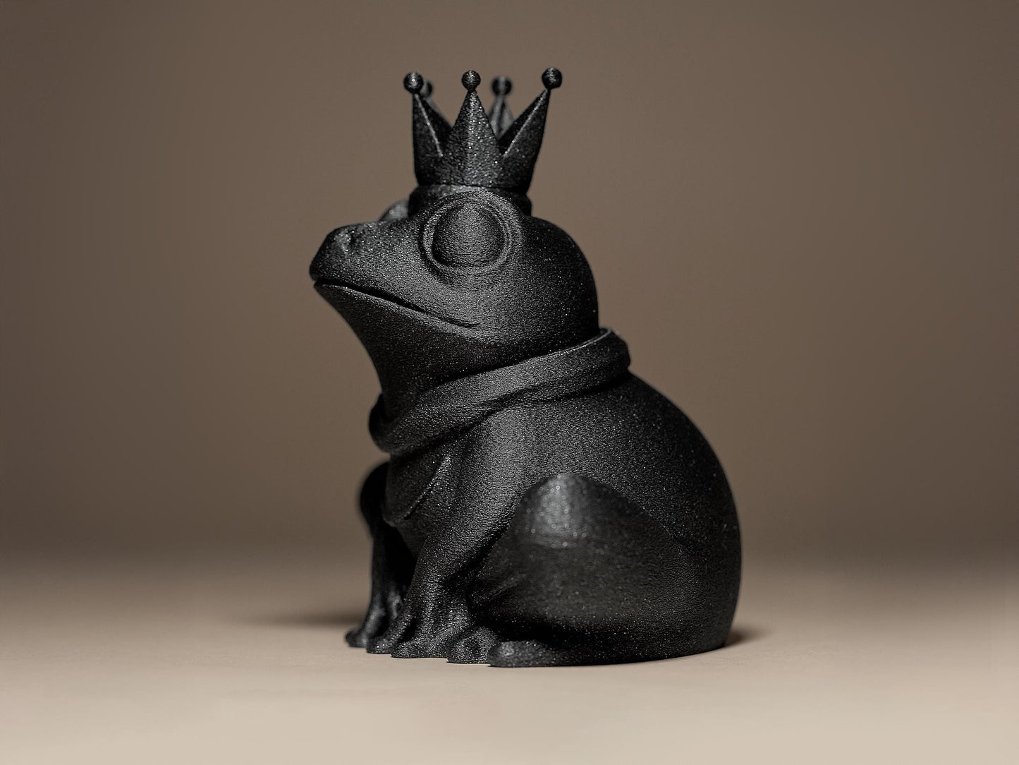 Frog in the Crown Decorative 3D Printed Sculpture, Statue, Figure, Figurine Home Decoration