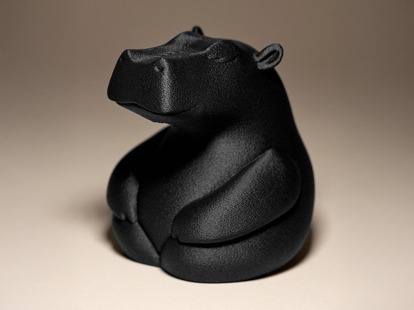 Hippo Decorative 3D Printed Sculpture, Statue, Figure, Figurine Home Decoration