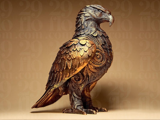 Ornamental EAGLE 3D Printed Sculpture, Statue, Figure, Figurine Home Decoration (hand painted)
