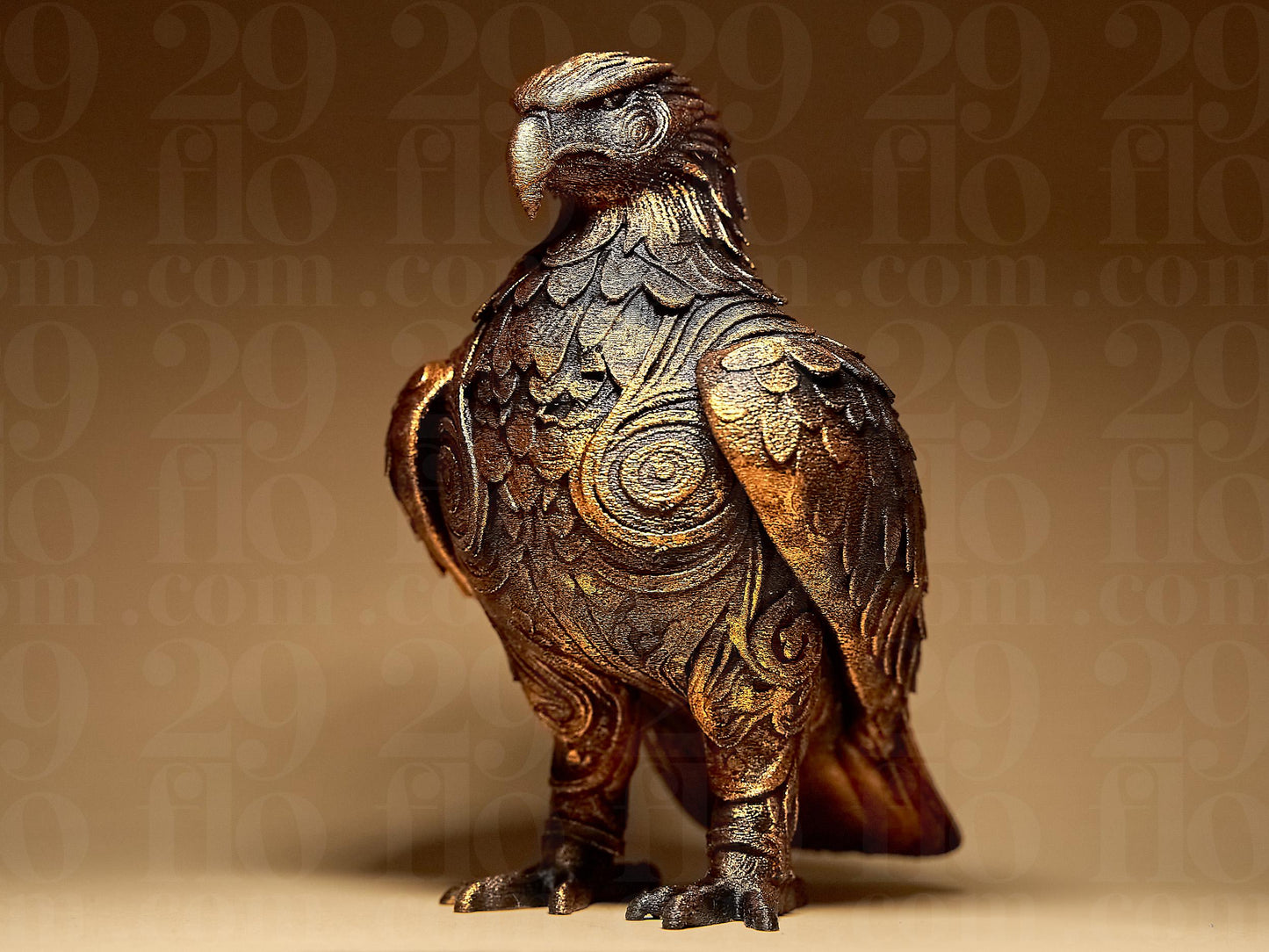 Ornamental EAGLE 3D Printed Sculpture, Statue, Figure, Figurine Home Decoration (hand painted)