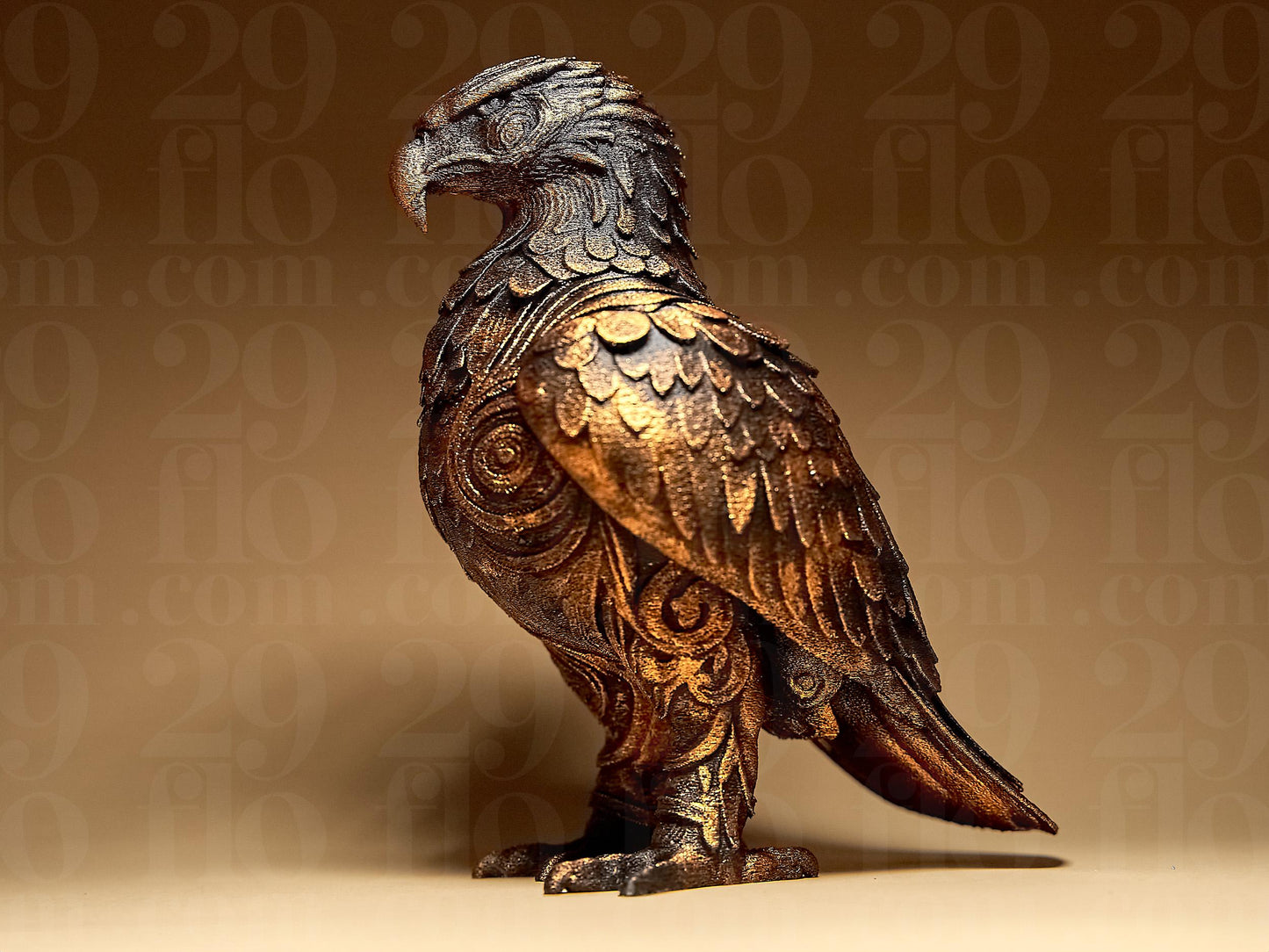 Ornamental EAGLE 3D Printed Sculpture, Statue, Figure, Figurine Home Decoration (hand painted)