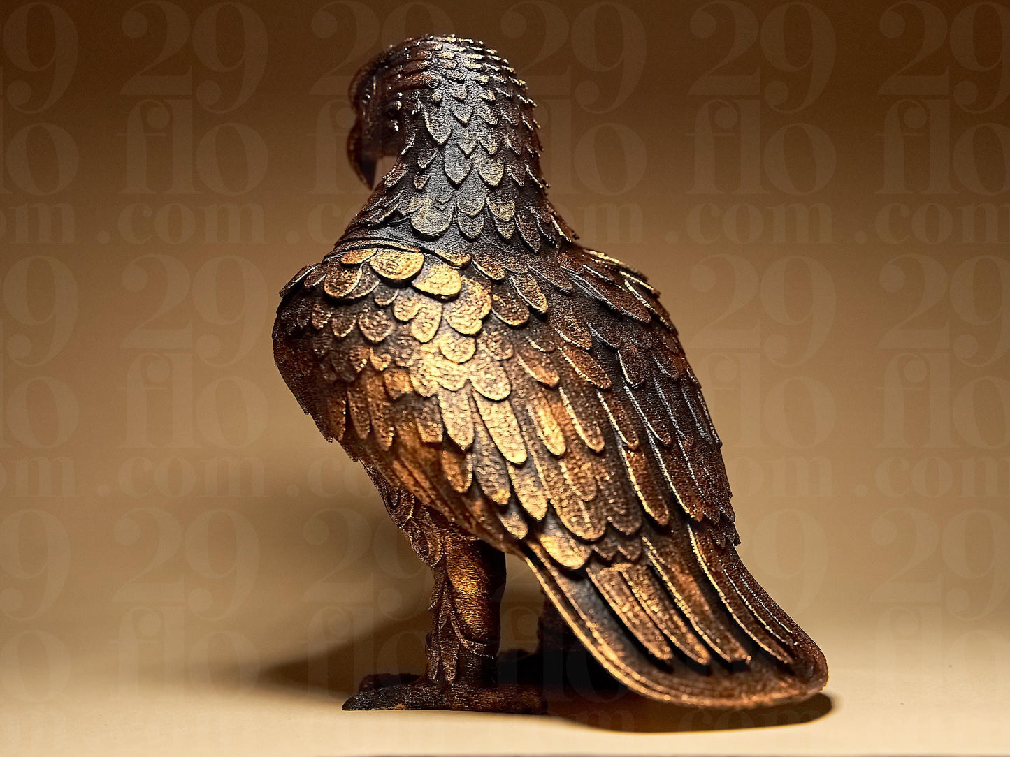 Ornamental EAGLE 3D Printed Sculpture, Statue, Figure, Figurine Home Decoration (hand painted)