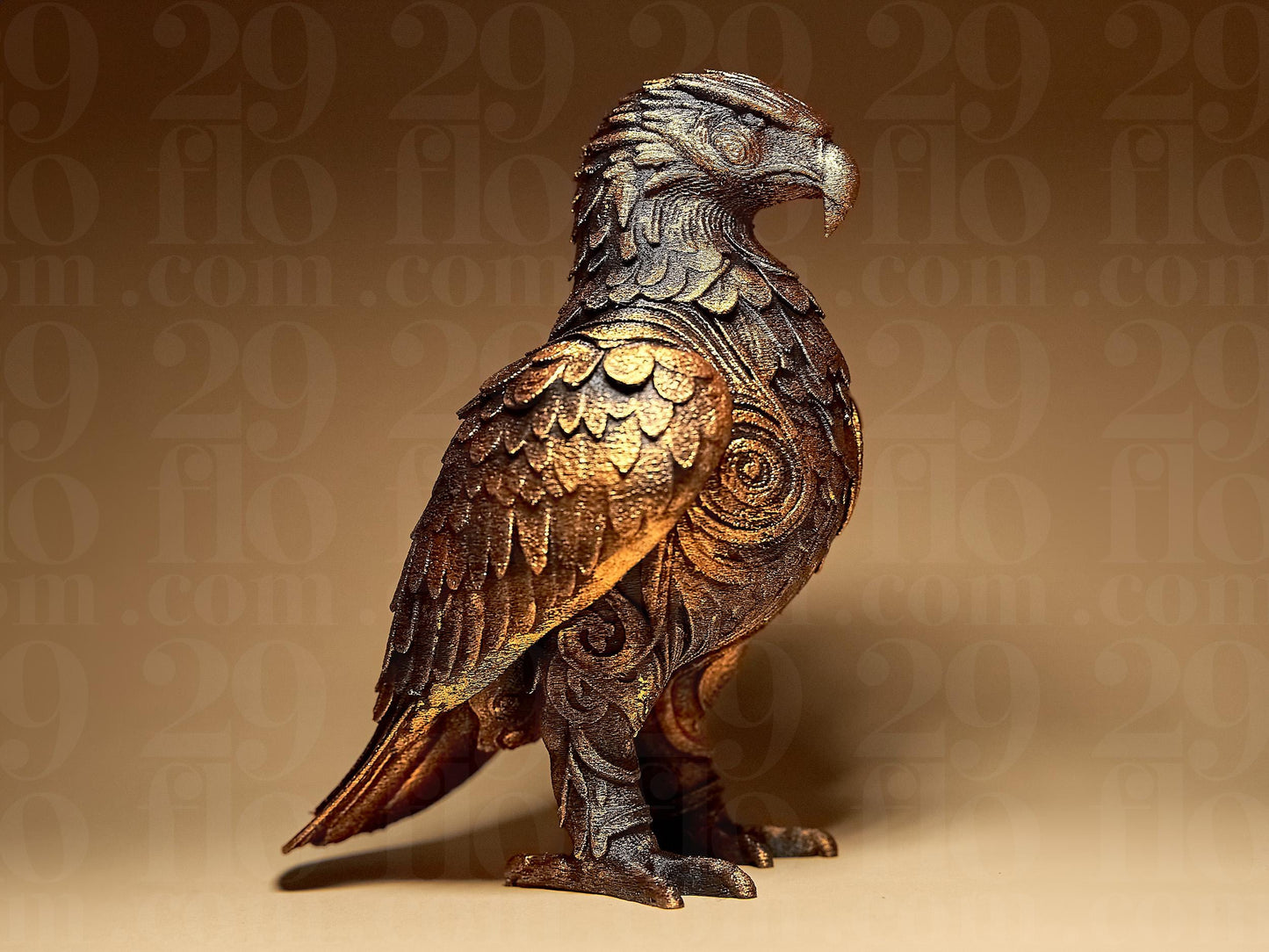Ornamental EAGLE 3D Printed Sculpture, Statue, Figure, Figurine Home Decoration (hand painted)