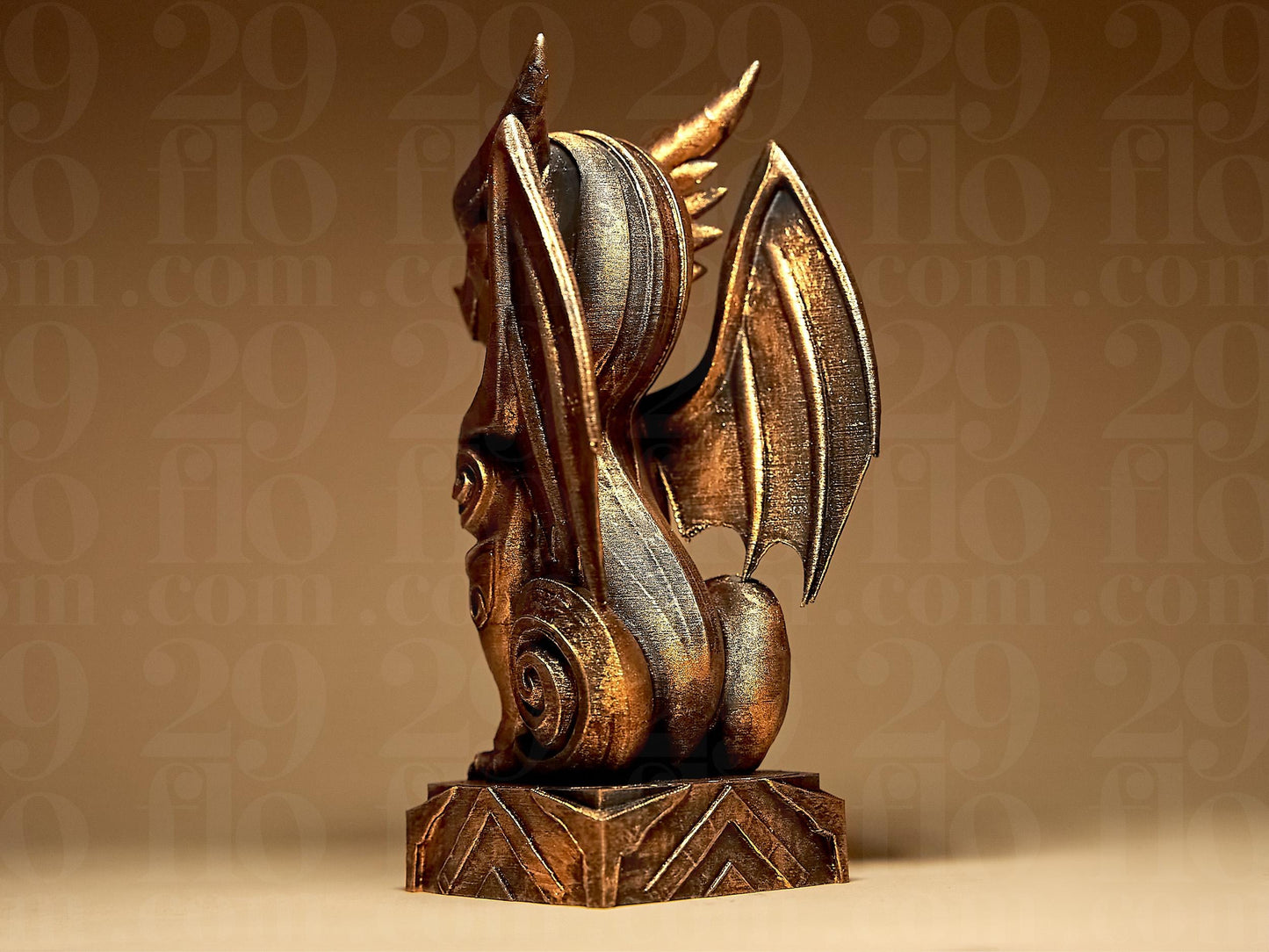 Ornamental DRAGON 3D Printed Sculpture, Statue, Figure, Figurine Home Decoration (hand painted)