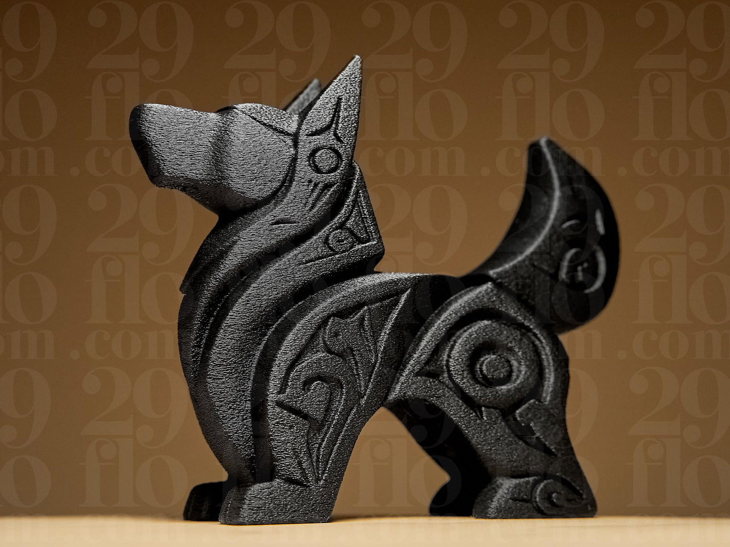 Dog Art Design 3D Printed Statue Figure, Figurine Gift Home Decoration Ornamental