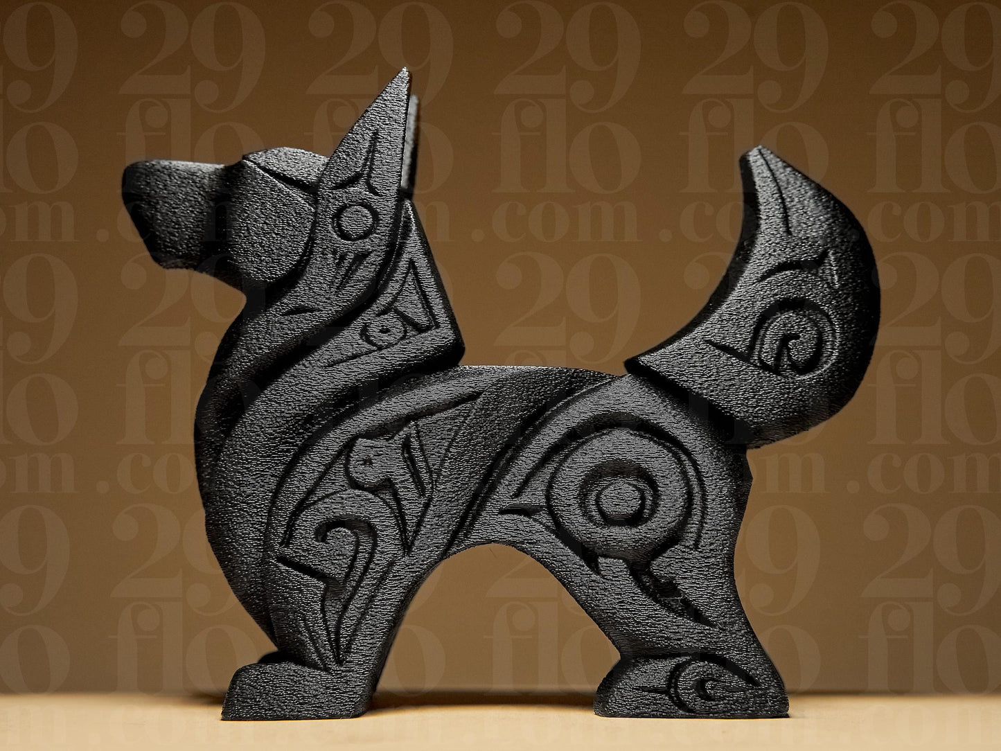 Dog Art Design 3D Printed Statue Figure, Figurine Gift Home Decoration Ornamental