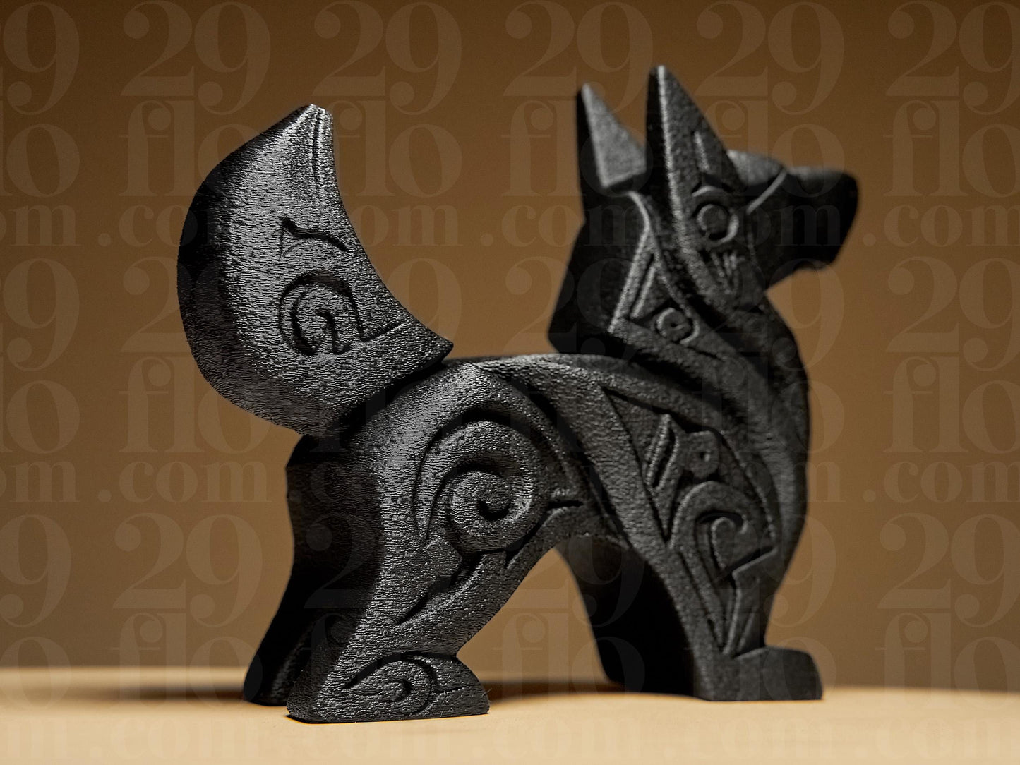 Dog Art Design 3D Printed Statue Figure, Figurine Gift Home Decoration Ornamental