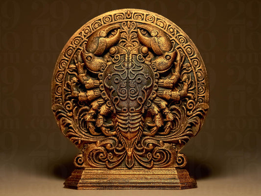 CANCER - The Crab - ZODIAC 3D Printed Sculpture, Statue, Figure, Figurine Home Decoration (hand painted)