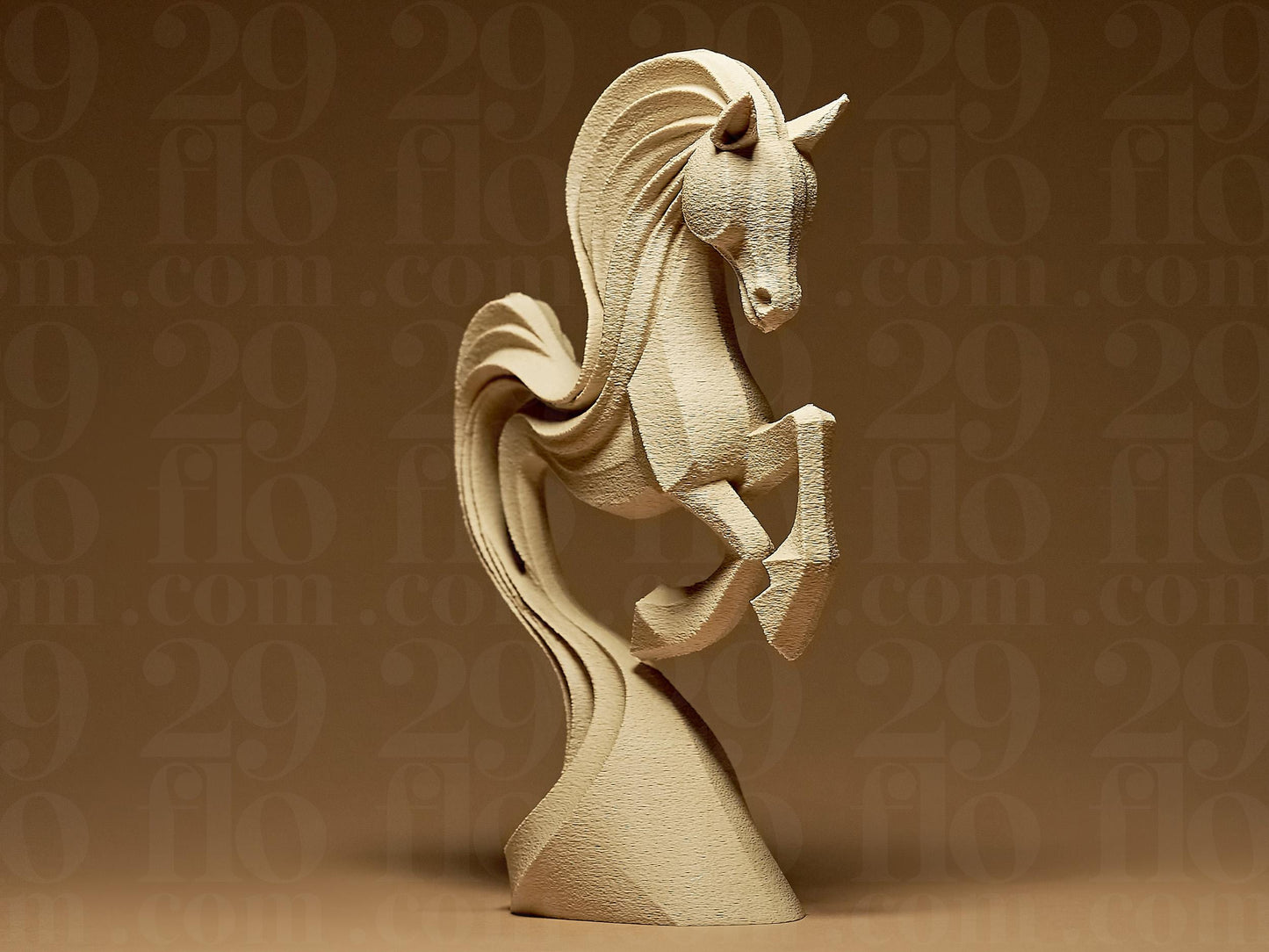 Horse Jumping 3D Printed Sculpture, Statue, Figure, Figurine Home Modern Decoration