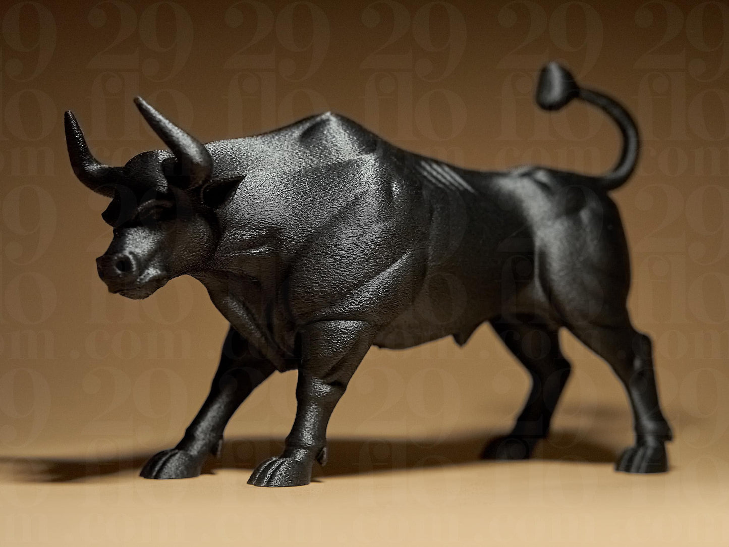Bull Symbol Statue 3D Printed Figure, Figurine Gift Home Decoration