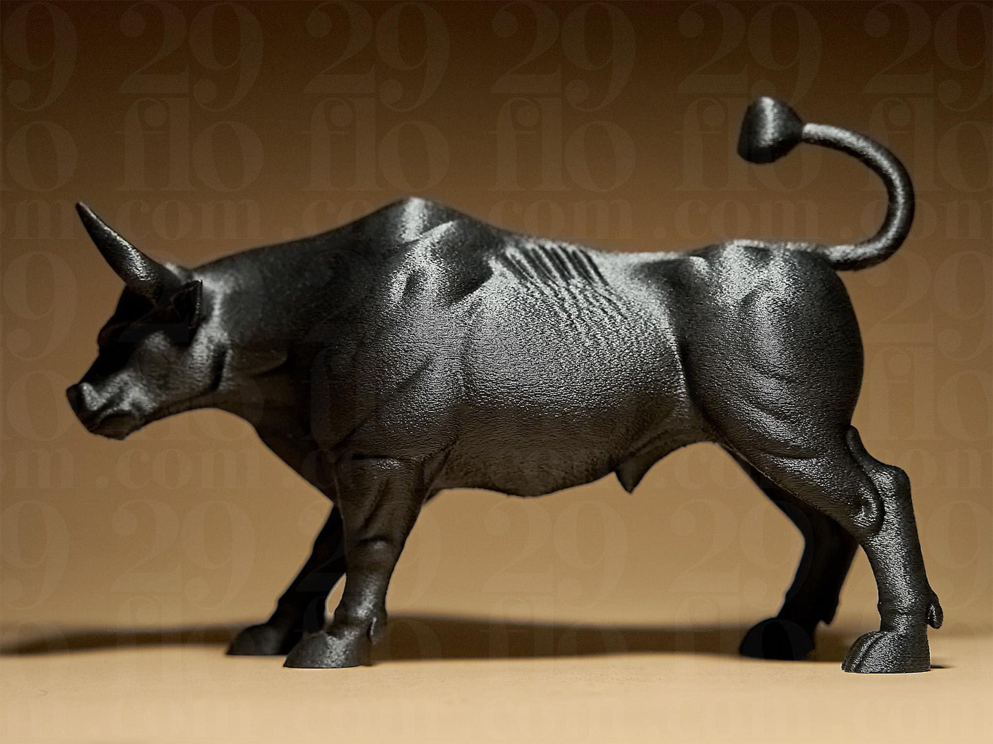 Bull Symbol Statue 3D Printed Figure, Figurine Gift Home Decoration