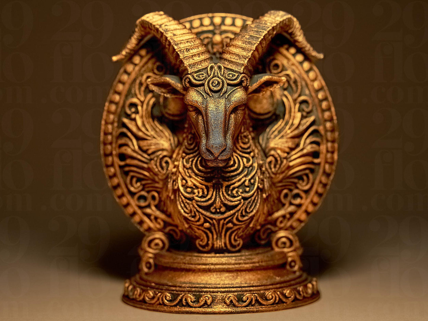 CAPRICORN - The Goat - ZODIAC 3D Printed Sculpture, Statue, Figure, Figurine Home Decoration (hand painted)