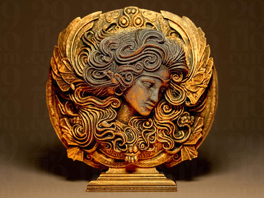 VIRGO - The Virgin - ZODIAC 3D Printed Sculpture, Statue, Figure, Figurine Home Decoration (hand painted)