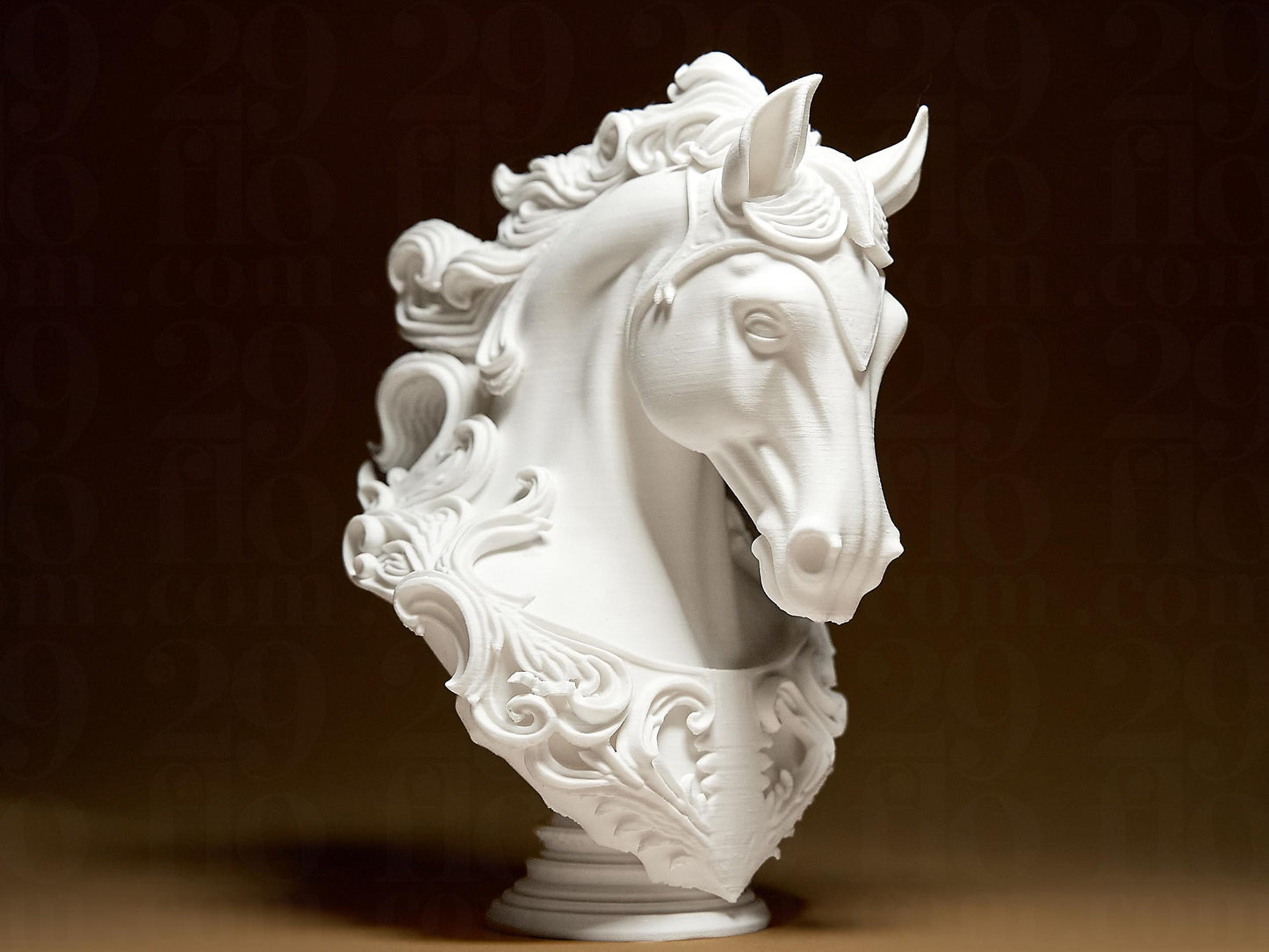 Horse Bust Head 3D Printed Sculpture, Statue, Figure, Figurine Home Modern Decoration