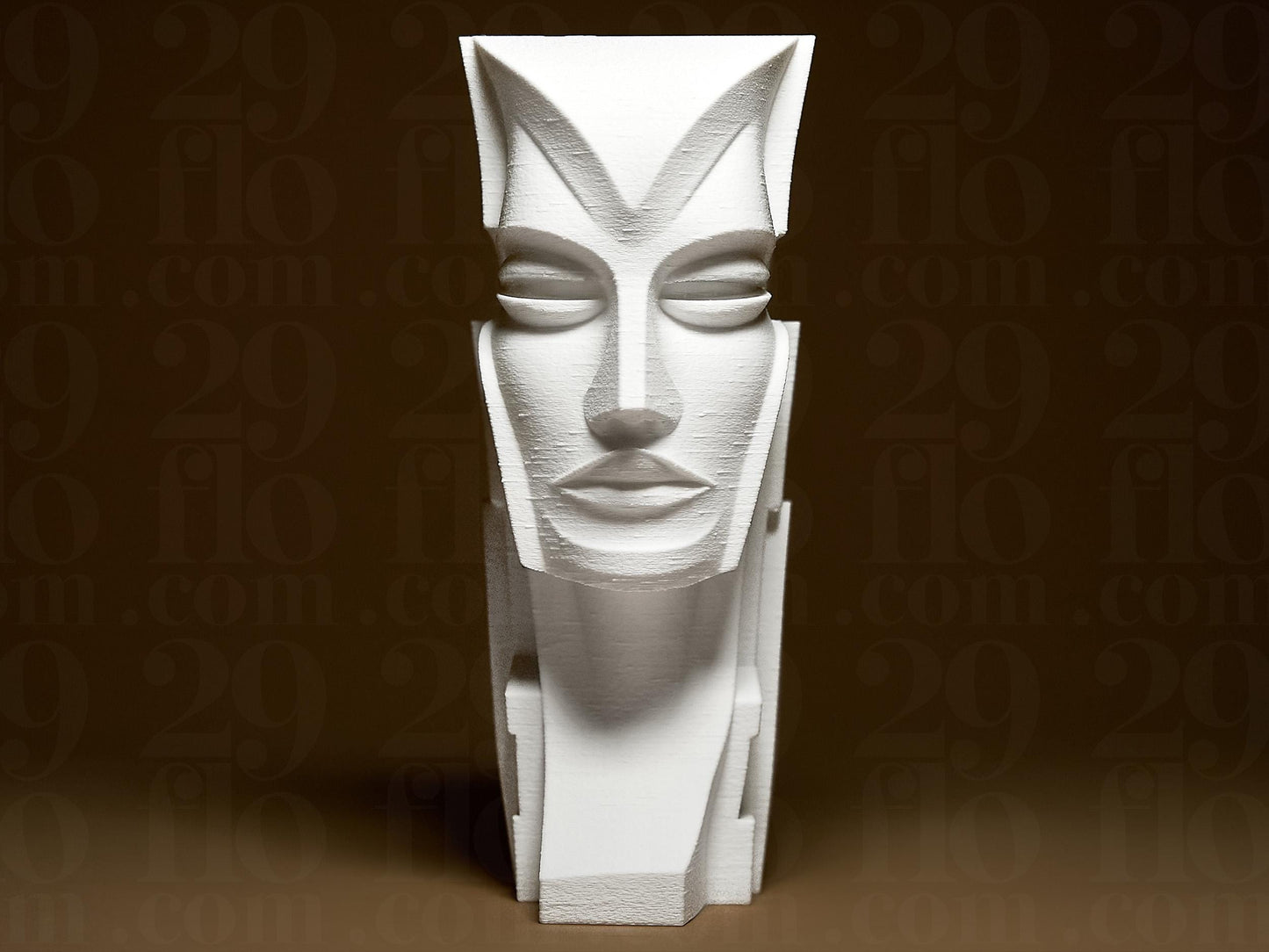 Geometric Woman Face Head 3D Printed Sculpture, Statue, Figure, Figurine Home Modern Decoration