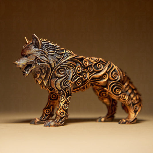 Ornamental WOLF 3D Printed Sculpture, Statue, Figure, Figurine Home Decoration