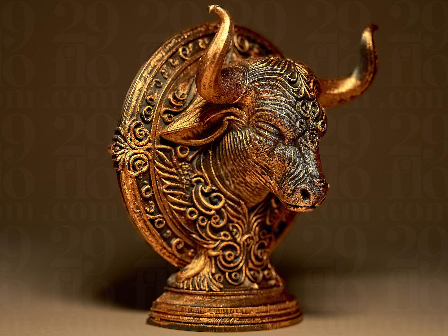 TAURUS - The Bull - ZODIAC 3D Printed Sculpture, Statue, Figure, Figurine Home Decoration (hand painted)