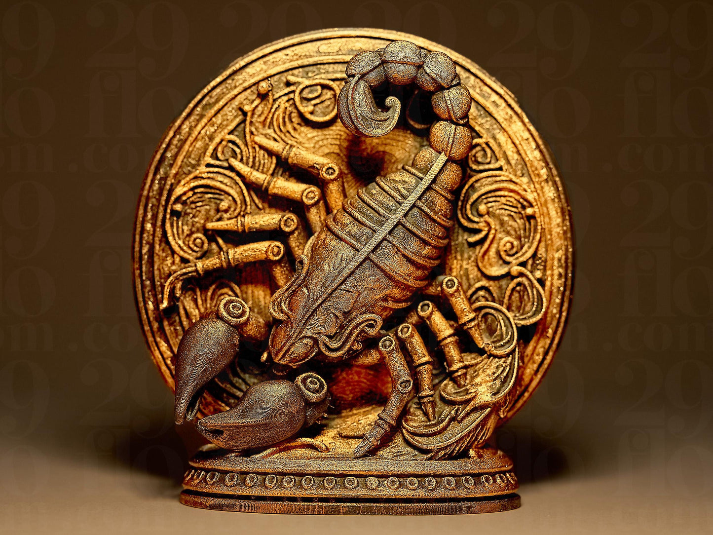 SCORPIO - The Scorpion - ZODIAC 3D Printed Sculpture, Statue, Figure, Figurine Home Decoration (hand painted)