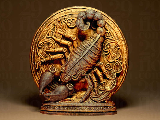 SCORPIO - The Scorpion - ZODIAC 3D Printed Sculpture, Statue, Figure, Figurine Home Decoration (hand painted)